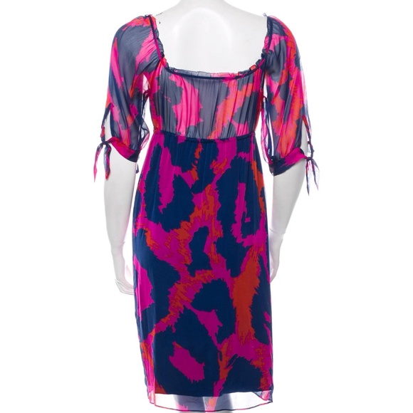 DVF Silk Dress 6 - Picture 3 of 4